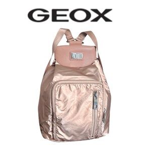 Geox Pink Backpack Sleek Design Adjustable Straps
